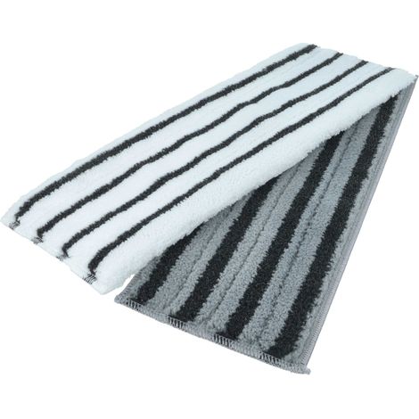 vhbw 2x Housses compatible avec Kärcher SC 4 Deluxe, EasyFix Iron, EasyFix nettoyeur à vapeur - gris / blanc