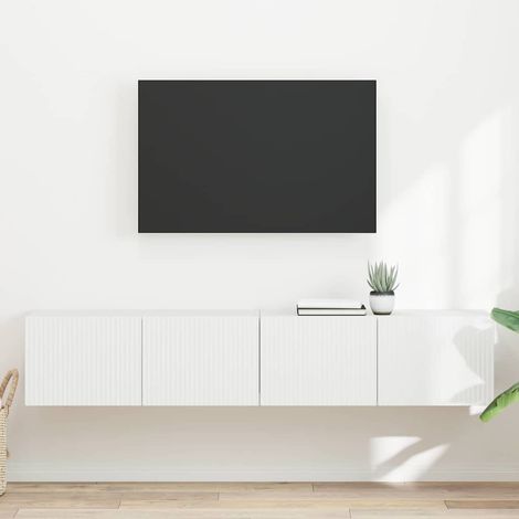 TV-Wandschrank 2 pcs Weiß 78,5 x 31 x 29,5 cm Holzwerkstoff
