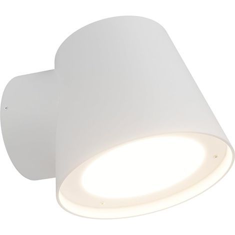 Applique Murale GU10 Extérieure/Intérieur, Blanc Moderne Applique Exterieur, étanche IP65 Éclairage Mural, Lampe Murale Aluminium+PC, Extérieur pour Jardin Balcon, Ampoule non incluse (1/5)