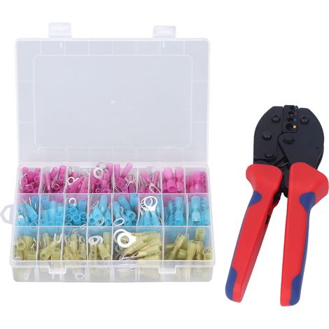Set mit 280 wärmeschrumpfenden Klemmen für elektrische Schiffsanschlüsse mit Crimpzange AWG 20-10 (1/5)