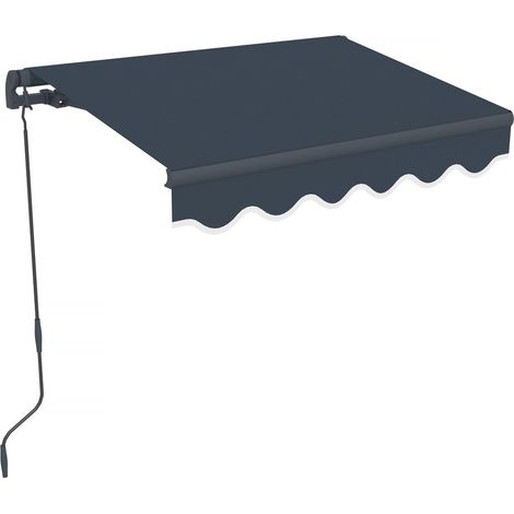 Toldo de aluminio <> - 160 x 120 cm - Gris (1/4)