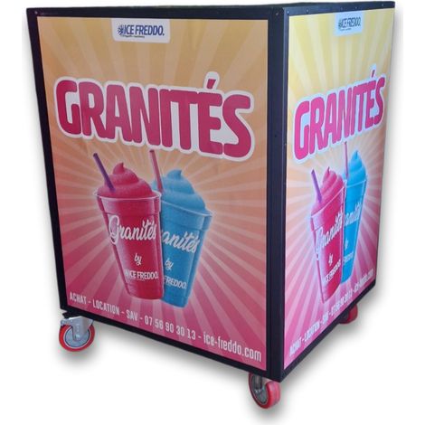 Chariot à roulettes pour machine à granité - Ice Freddo - 60x70x93cm (1/5)