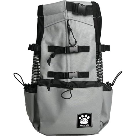 Hundetragetasche (1-25 kg) mit Kopföffnung, atmungsaktivem Netzgewebe und verstellbaren Gurten, ideal zum Wandern und Reisen (1/5)