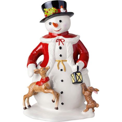 Figura de muñeco de nieve de Villeroy & Boch, juguete navideño. (1/2)