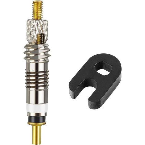 Lot de 12 obus de valve Presta, outil de démontage d'obus de valve, universel pour vélos de route et VTT, à visser (1/5)