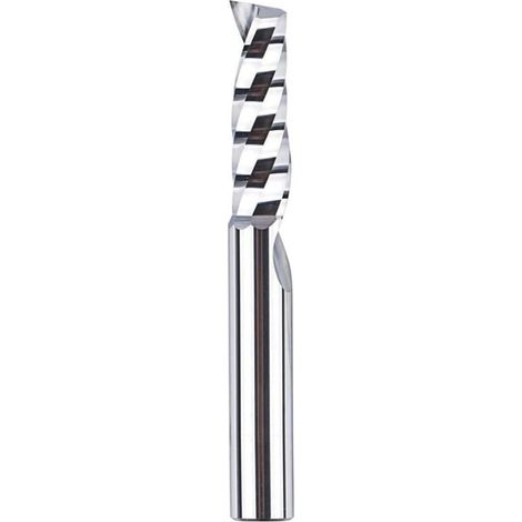 Fraise à aluminium de 6 mm, fraise à une seule dent, en carbure de tungstène massif, fraise CNC de 22 mm pour bois et aluminium