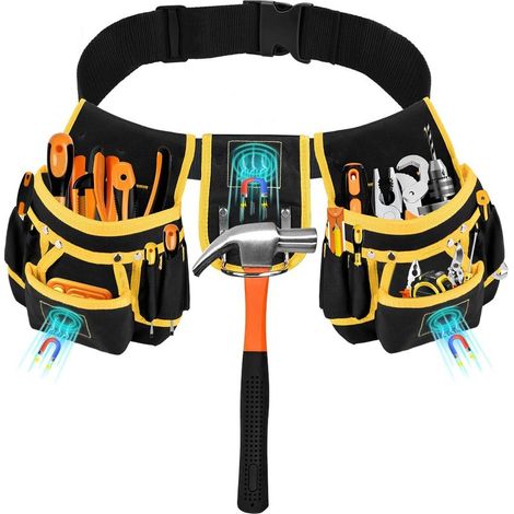 Ceinture à outils robuste et réglable pour les artisans, les travailleurs de la construction et les électriciens (1/5)