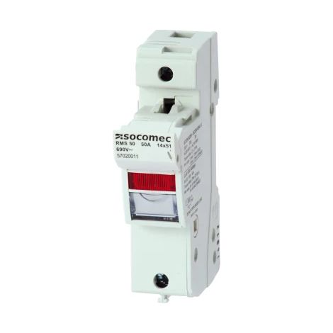 Socomec 57025012 Sicherungshalter auf RMS-Schiene montiert Größe 14 x 51mm 50A 690V