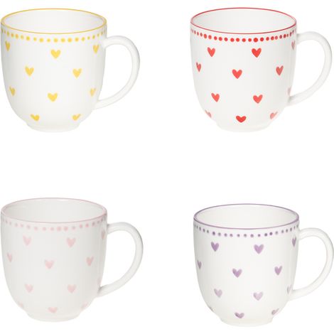 Table Passion - Coffret de 4 mugs Love 9,6 cm (1/4)