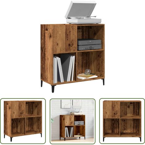 vidaXL Plattenschrank Altholz-Optik 84,5x38x89 cm Holzwerkstoff (1/5)