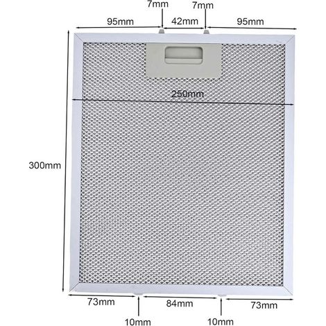 Adecuado para filtro de campana extractora Whirlpooll lkea Jenn Air W10169961A, filtro, filtro de campana extractora, filtro de ventilación, paquete de 2 repuestos, filtro de campana extractora, 300X2 (1/5)