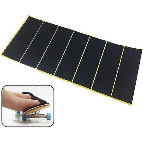 10 Stück ungeschnittene Klebestreifen für Holz-Fingerboard-Decks, schwarze Schaumstoff-Grip-Tape-Aufkleber Hfmqv (1/5)