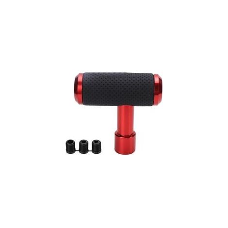 Pommeau de levier de vitesse universel en forme de T pour voiture, compatible avec les transmissions manuelles et automatiques (rouge) (1/5)