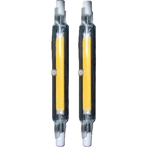 Deux ampoules LED R7S 118 mm 20 W à intensité variable, lumière blanche chaude 3000 K, 3000 lm, éclairage à 360 degrés, sans scintillement, compatibles avec les ampoules halogènes J118 300 W. (1/3)
