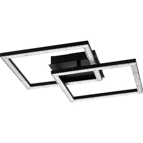 Eglo LED Deckenleuchte Lejias schwarz 3.050 lm Deckenlampe Leuchte Wohnzimmer (1/3)