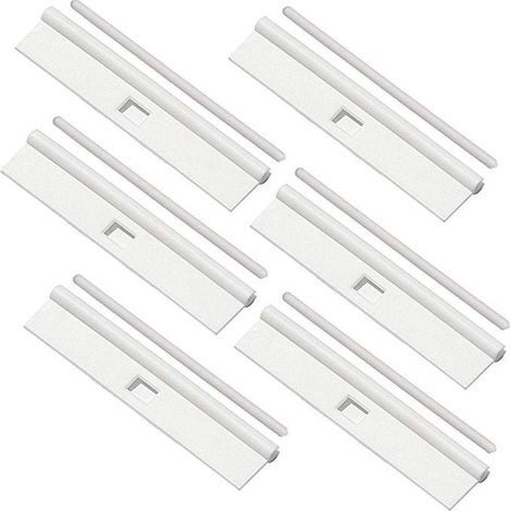 Feuille de suspension simple en PVC de 89 mm, sans préparation, accessoires pour stores verticaux, auto-adhésive, sans couture