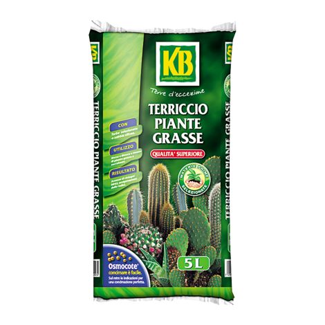 Terriccio specifico per piante grasse sacco 5 lt