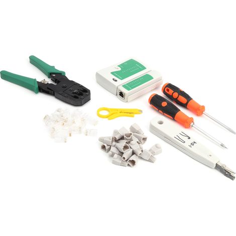 Kit d'outils de réparation de réseau, testeur de câbles, maintenance, composants de contrôle industriel YGP108