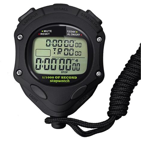Chronomètre Numérique Minuterie Multifonction Poche D'entraînement Minuterie Portable Sports De Plein Air en Cours D'exécution Chronographe (1/5)