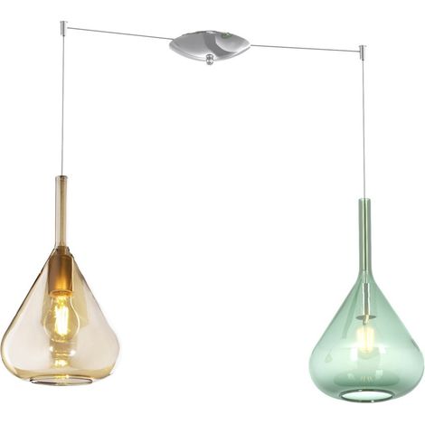 Lampadario top light kona 1177 cr s2 s mc e27 led lampada soffitto moderna