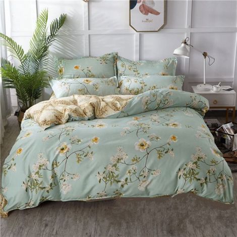 Ensemble de housse de couette et taie d'oreiller pour lit double 220240 draps 250230 taies d'oreiller 2 pièces-L'affection (1/2)