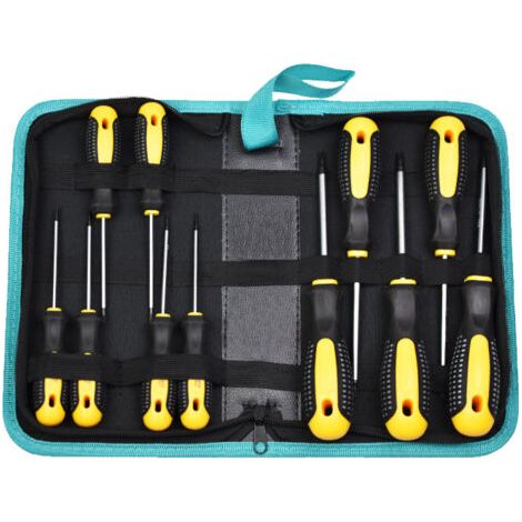 11 pièces tournevis à prune en forme d'étoile tournevis à six pans creux en forme de riz avec tournevis à trou tournevis creux T20T15T10T25 (1/2)