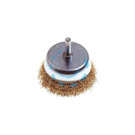 SPAZZOLA A TAZZA FILI ACCIAIO PER TRAPANO - ø mm.50 codolo mm.6 PG 480.00