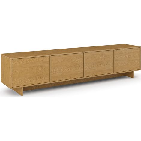 Meuble TV 4 portes 221 cm Tadao Bois (1/5)