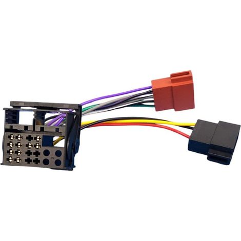 Câble adaptateur autoradio ISO femelle faisceau stéréo RCD200 RCD300 RCD310 RCD510 Volkswagen ABS robuste... (1/5)