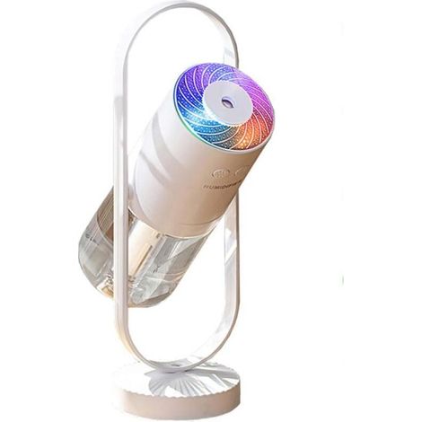 Blanc Humidificateur à brume fraîche -mini humidificateur portable avec lumières LED, humidificateur d'air portable USB Ultra-silencieux (1/5)