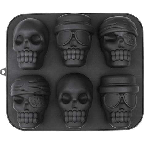 Totenkopf Backform Silikon Halloween 30x25 cm – eine tolle Überraschung für Groß und Klein (1/5)