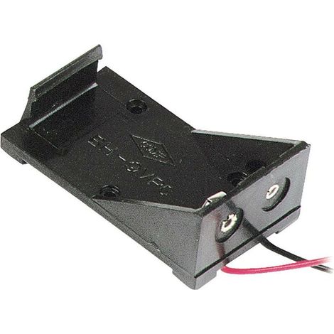 Support De Pile - 9 V - Raccordement Par Fils - Dimensions 55 X 31 X 20 Mm - Plastique Résistant Aux Acides - 1 Pièce (1/4)