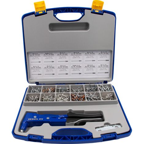 GESIPA Assortiment de rivets aveugles Nietbox 942 pièces - 1435457