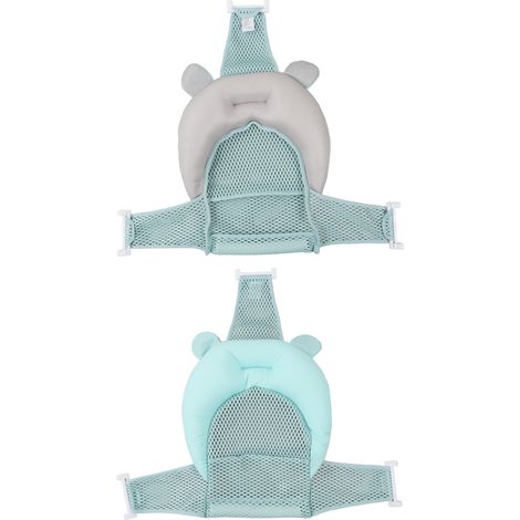 Coussin de siège de bain pour bébé, confortable, doux, en maille, réglable, pour le bain des nourrissons et des nouveau-nés (Type 1). (1/5)