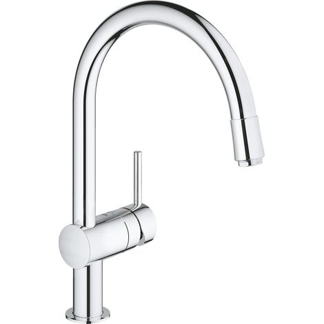 GROHE Minta Mitigeur monocommandé pour évier, portée 215mm, bec (1/5)
