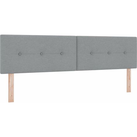 Maison Exclusive - Testiera regolabile in altezza Grigio chiaro 180 cm Tessuto