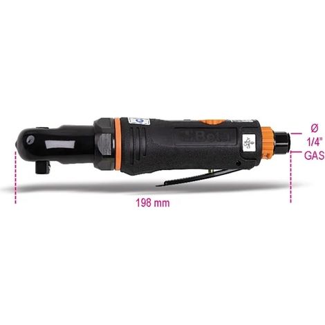 Clé à cliquet réversible compacte 3/8" pneumatique 1921m2 - 27 Nm