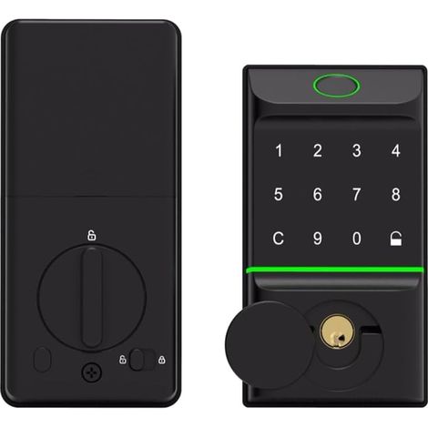 La serrure de porte intelligente de Tuya prend en charge la reconnaissance d'empreintes digitales, les mots de passe numériques et les cartes à puce. (1/5)