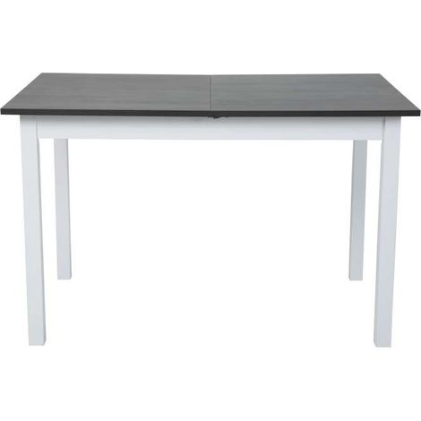 Domo Mea Tavolo Da Pranzo Allungabile Smoke Grey e Bianco 118x74x73cm (1/5)