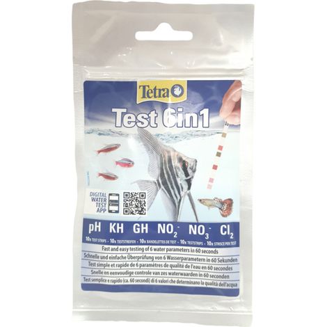 10 bandelettes, Test 6 en 1pour aquarium - Tetra (1/5)