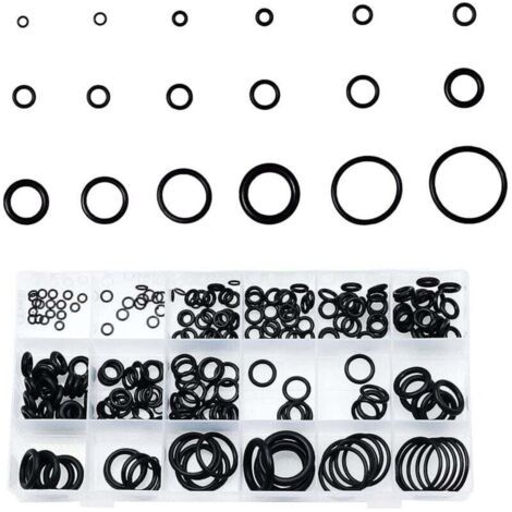 Pair 125-teiliges Sortiment an Gummi-O-Ringen in 18 Größen, 3–22 mm, universelle Dichtungsringe, für die Reparatur von Klimaanlagenarmaturen an Fahrzeugen