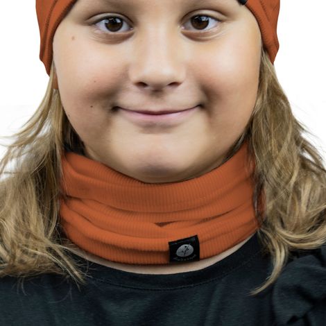 Sciarpa tubolare per bambini, rossa Sciarpa in cotone 1W M01 rossa 40/46 (1/4)