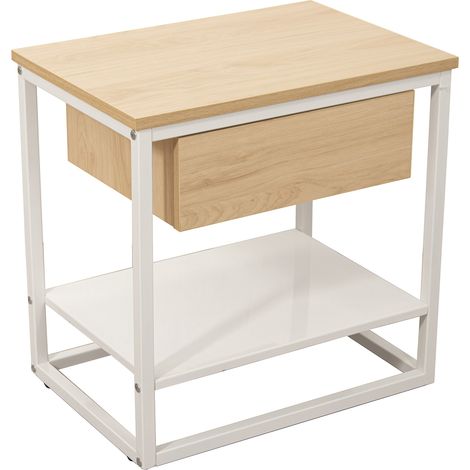 Weißholzholzholz Hilfstisch 50x35x50 cm, Holz: DMPOUR Alle Stile, um zu Hause eine Note zu verleihen (1/5)