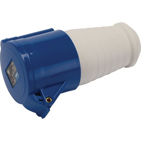 Draper 230V BS 32A Site Socket (Model 08961) – Heavy-Duty 32 Amp Power Outlet for Construction and Industrial Use