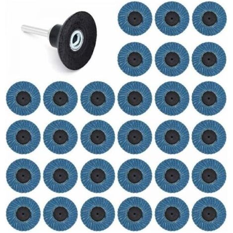 31 Pcs 2 Pouces 50mm Disques Abrasifs Disques Lamelles 40 Grit 60 Grit 80 Grit (1/5)
