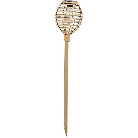Torche solaire - SMART SOLAR - Lumina Faux Rottin - Naturel - H70 cm (1/5)