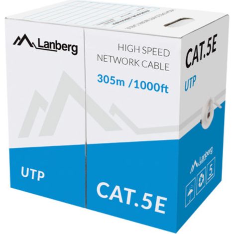 Cable Lanberg UTP 100Mb/s 305m cable CCA