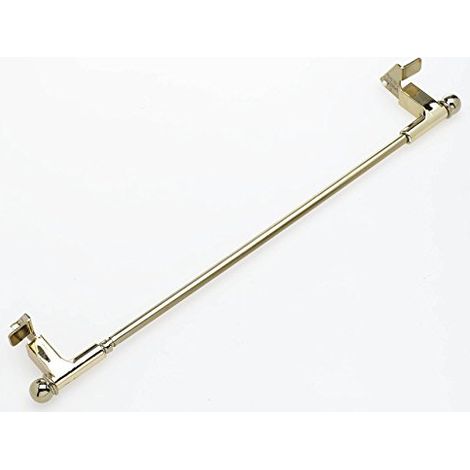 Press & GO Ø07 1 Tringle Extensible D7 Embout Boule 80-110 cm Laiton