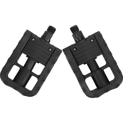 Pédales de VTT pliantes vintage en nylon antidérapant, repose-pieds, pièces de cyclisme (noir)