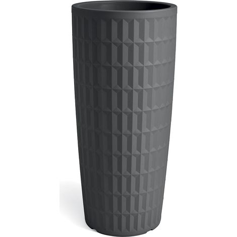 VECA VASO CACHE-POT ROTONDO ALTO TYLE 85CM ANTRACITE